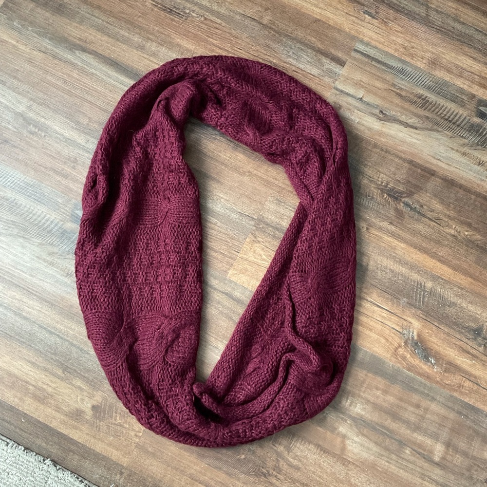 Burgundy Infinity Scarf